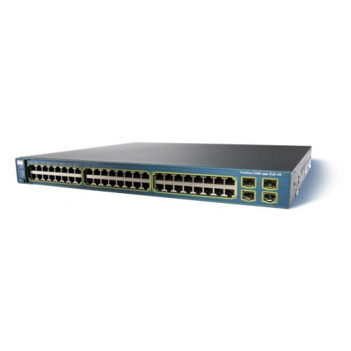 Коммутатор Cisco WS-C3560G-48PS-E (48 портов 10/100/1000 PoE, 4 SFP, Enhanced Image)