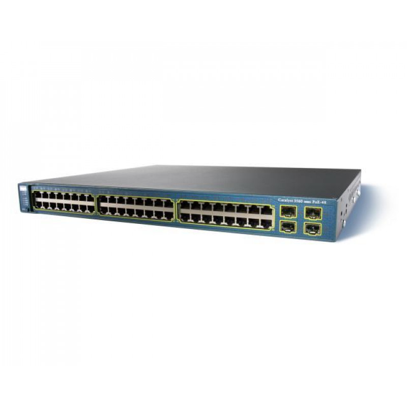 Коммутатор Cisco WS-C3560G-48PS-E (48 портов 10/100/1000 PoE, 4 SFP, Enhanced Image)
