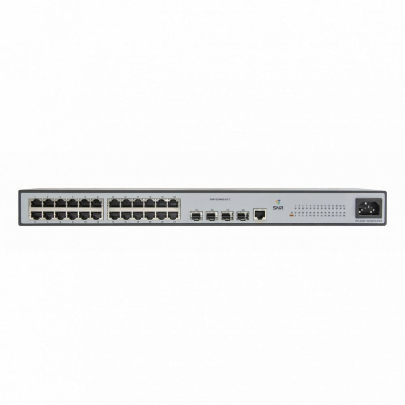 Коммутатор SNR SNR-S2982G-24T-POE-E (управляемый, 24 порта, PoE, 370W)