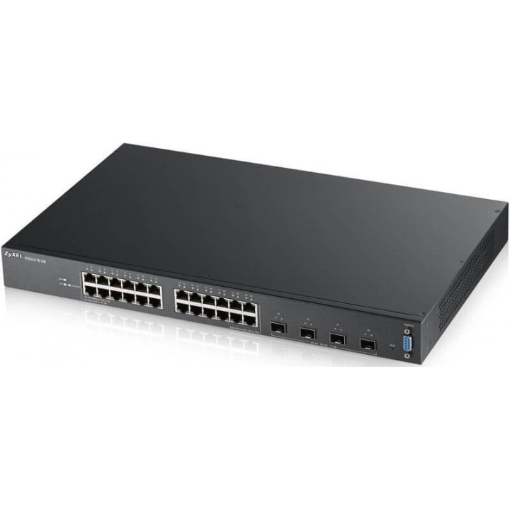 Коммутатор Zyxel XGS2210-28-EU0101F (L3 Access, 24xGE, 4xSFP+, стекируемый, бесшумный) Коммутатор Zyxel XGS2210-28-EU0101F (L3 Access, 24xGE, 4xSFP+, стекируемый, бесшумный)