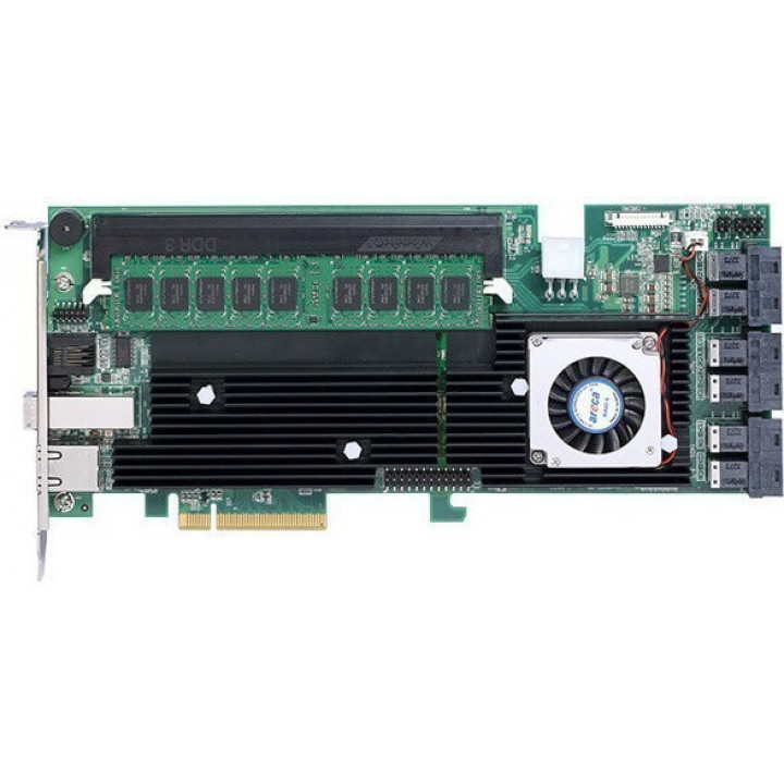 Контроллер RAID Areca ARC-1883ix-24 (PCIe 3.0 x8, SAS/SATA 12G, 28 портов, кэш 2ГБ) Контроллер RAID Areca ARC-1883ix-24 (PCIe 3.0 x8, SAS/SATA 12G, 28 портов, кэш 2ГБ)