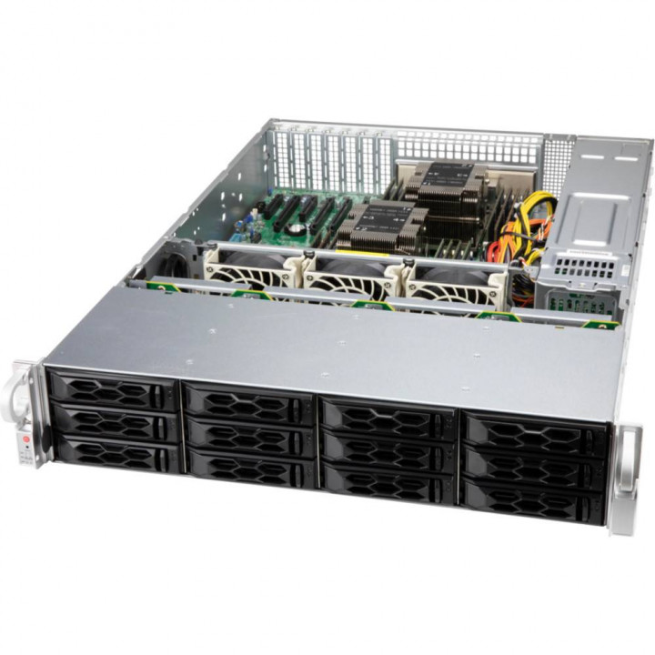 Серверный корпус Supermicro CSE-LA26E1C4-R609LP (2U, 12x3.5", 600W, SAS3)