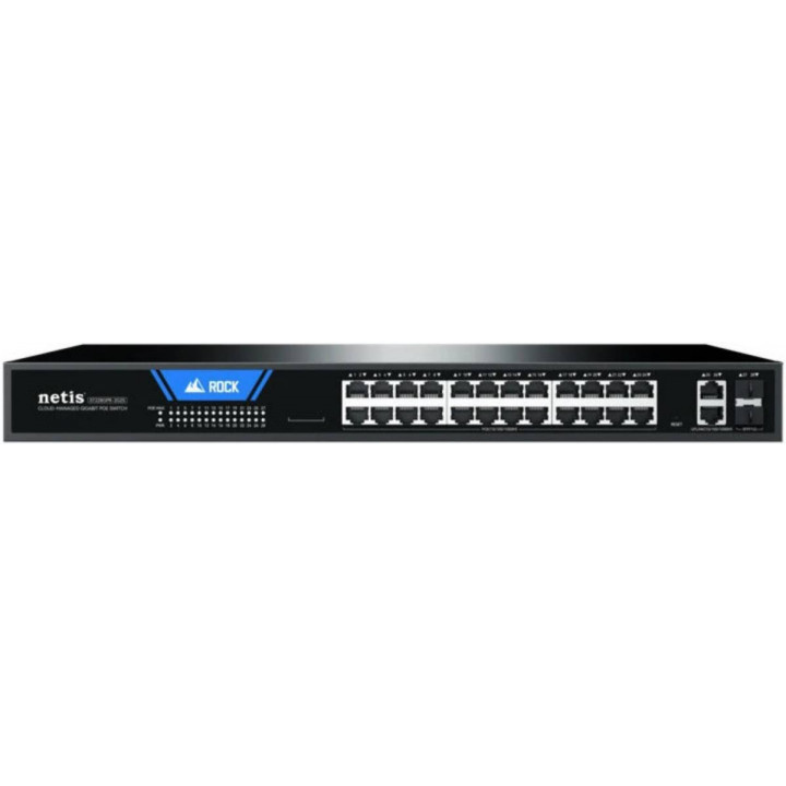 Коммутатор Netis ST228GPR-2G2S (26x1Гбит/с, 2SFP, 24PoE 375W, L2)
