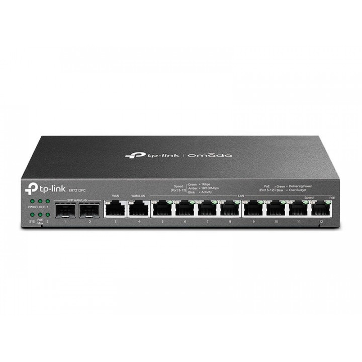 Маршрутизатор TP-Link ER7212PC (2 SFP WAN/LAN, 8xGE LAN, контроллер Omada)