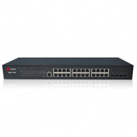 Индустриальный управляемый POE коммутатор Qtech QSW-3300-12T-I-POE-DC