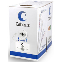 Кабель витая пара Cabeus FTP-4P-Cat.5e-SOLID-LSZH-GY, 305м