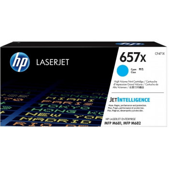 Картридж HP CF471X (№657X) голубой