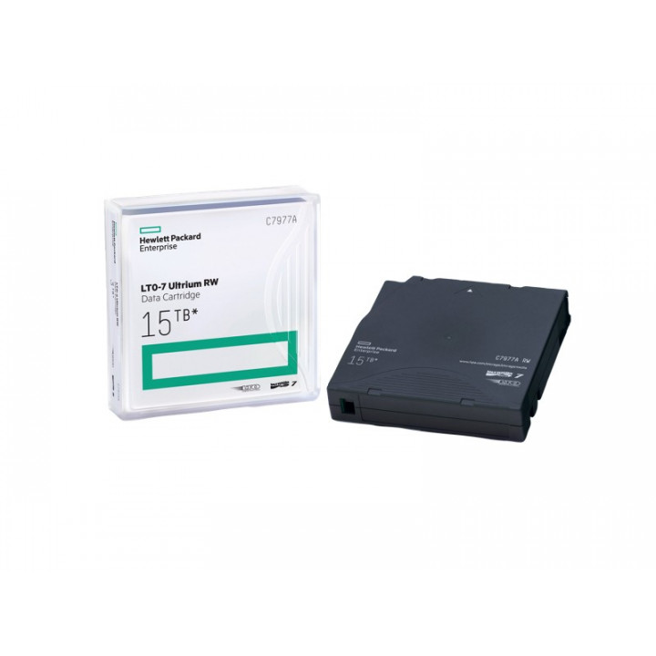 Картридж к ленточным хранилищам HPE C7977A (LTO-7 Ultrium 15TB RW Data Cartridge)