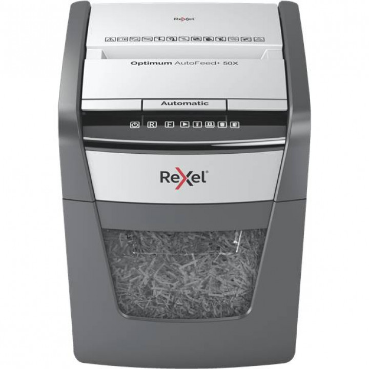 Уничтожитель бумаги Rexel Optimum AutoFeed 50X (секр. P-4, автоподача, 50 листов, 20 лтр.) Уничтожитель бумаги Rexel Optimum AutoFeed 50X (секр. P-4, автоподача, 50 листов, 20 лтр.)
