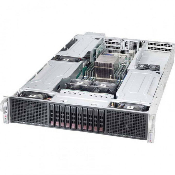 Серверная платформа Supermicro SYS-2028GR-TR (2U, 2xLGA2011-R3, 16xDDR4, 10x2.5" HDD)