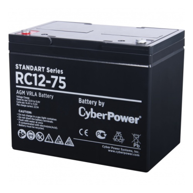 Аккумулятор CyberPower STANDART series RC 12-75