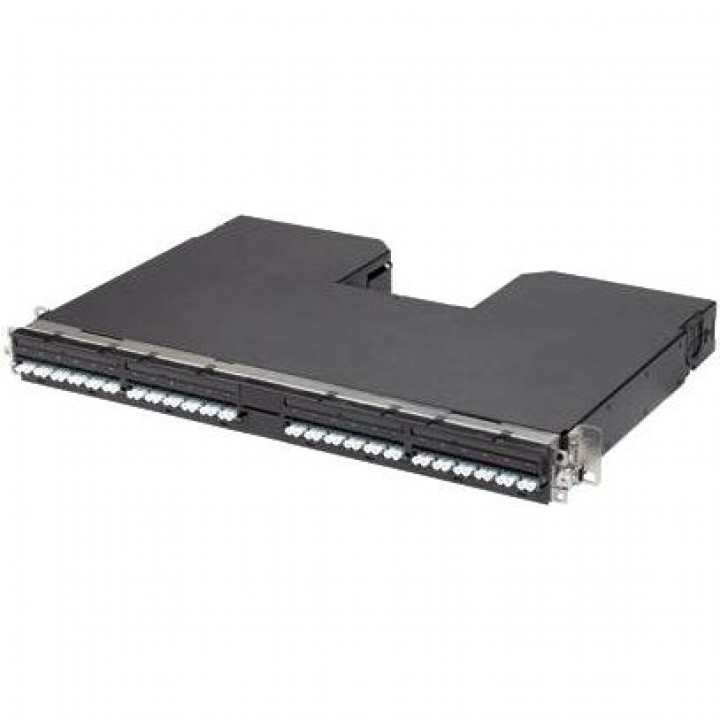 Полка оптическая Panduit PVQ-FMTMTP-ZZUN (19", 1U, выдвижная, 24 порта LC дуплекс)