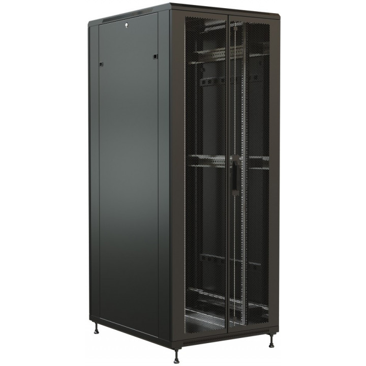 Шкаф WRline WR-TT-3281-DD-RAL9004 (19", 32U, 1610x800x1000 мм, перф. двери) Шкаф WRline WR-TT-3281-DD-RAL9004 (19", 32U, 1610x800x1000 мм, перф. двери)