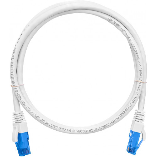 Коммутационный шнур NIKOMAX NMC-PC4UE55B-010-C-WT (U/UTP, Cat.6, 250МГц, 2xRJ45, 1м, белый)