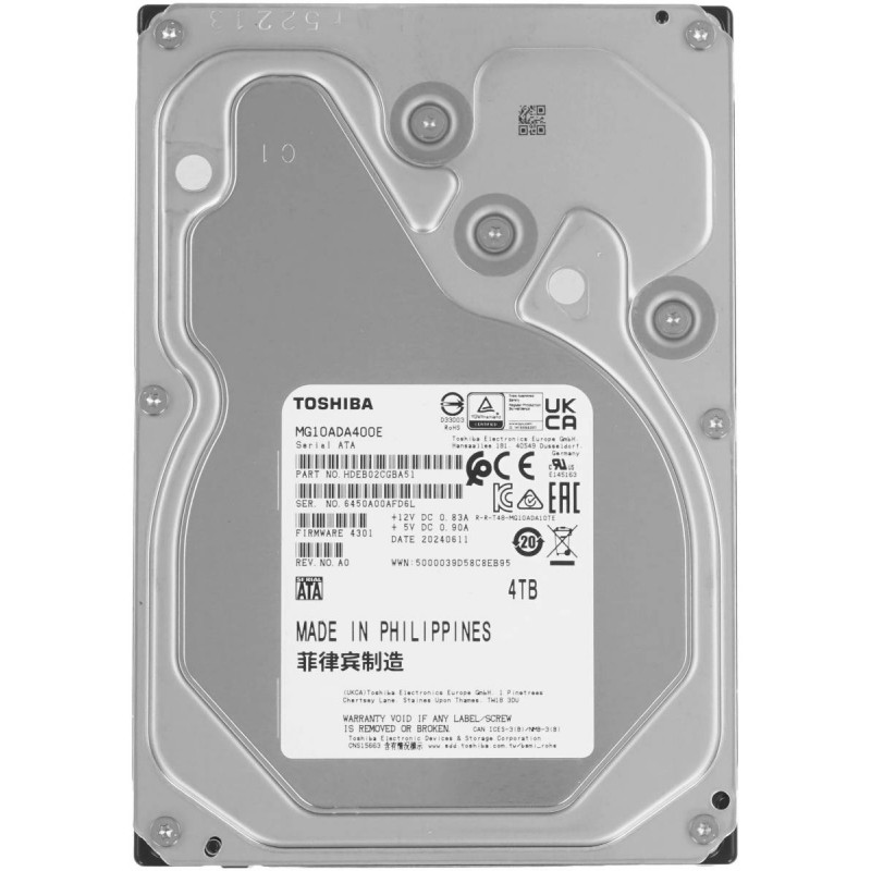 Жесткий диск 4TB SATA Toshiba MG10-D (MG10ADA400E)