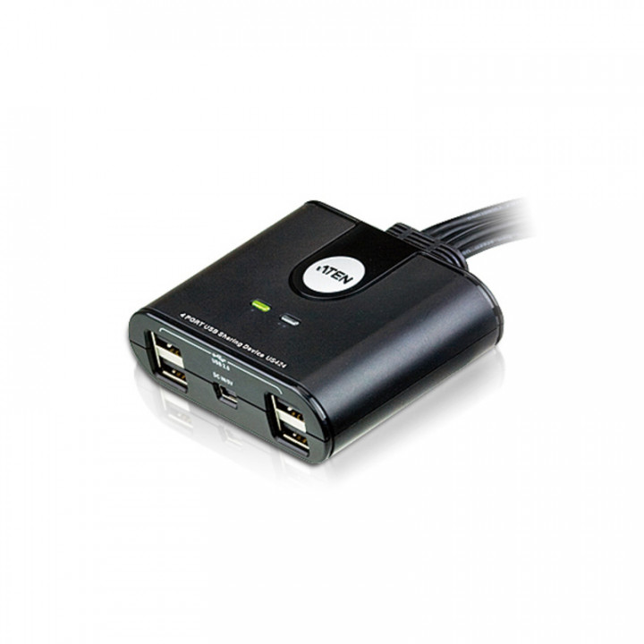 Переключатель KVM USB ATEN US424-AT (4x2, USB 2.0, со шнурами) Переключатель KVM USB ATEN US424-AT (4x2, USB 2.0, со шнурами)