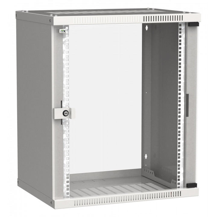 Настенный шкаф ITK LWE3-15U64-GF (600x450мм, пер.дв.стекл, серый, 50 кг, IP20) Настенный шкаф ITK LWE3-15U64-GF (600x450мм, пер.дв.стекл, серый, 50 кг, IP20)