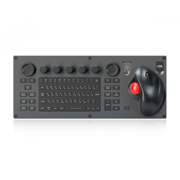 Промышленная клавиатура Key Technology K-TEK-M418-OTB-BL-NV-EMC-SW-USB (пультовая, защищенная, с гравировкой, USB) Промышленная клавиатура Key Technology K-TEK-M418-OTB-BL-NV-EMC-SW-USB (пультовая, защищенная, с гравировкой, USB)