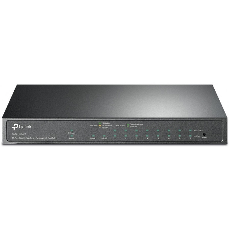 Коммутатор TP-Link TL-SG1210MPE (10 портов, 8 PoE+, 123 Вт, SFP)