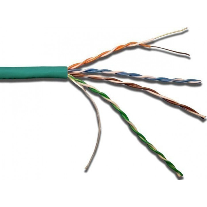 Кабель витая пара LANMASTER LAN-5EUTP-LSZH-GN (Cat.5e, UTP, LSZH, зеленый, 305 м)