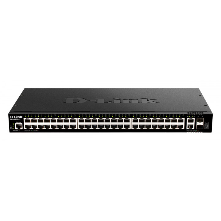 Коммутатор D-Link DGS-1520-52/A1A (48 портов 1GbE, 2 10GBase-T, 2 SFP+)