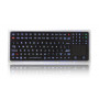 Промышленная клавиатура Key Technology K-TEK-M360TP-KP-FN-BT-DWP-BL-US/RU-USB (встраиваемая, русифицированная, IP65, 116 клавиш, тачпад, белая подсветка, USB)