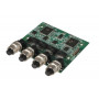 Модуль Cincoze CMI-M12LAN01/UB1010 (4xGbE LAN, 1x универсальный кронштейн, разъемы М12)