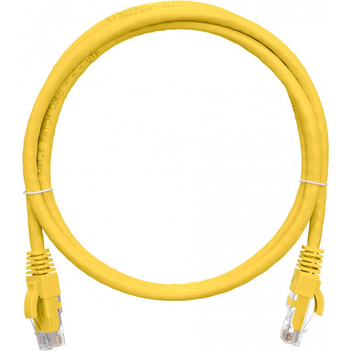 Коммутационный шнур NIKOMAX NMC-PC4UE55B-050-C-YL (U/UTP, Cat.6, 250МГц, 2xRJ45, 5м, желтый, LSZH)
