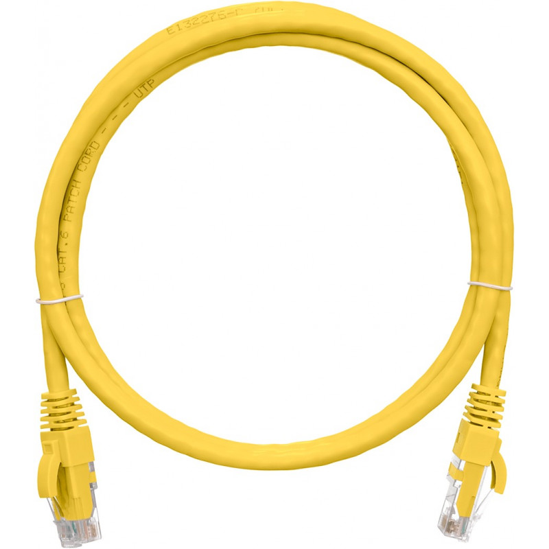 Коммутационный шнур NIKOMAX NMC-PC4UE55B-050-C-YL (U/UTP, Cat.6, 250МГц, 2xRJ45, 5м, желтый, LSZH)