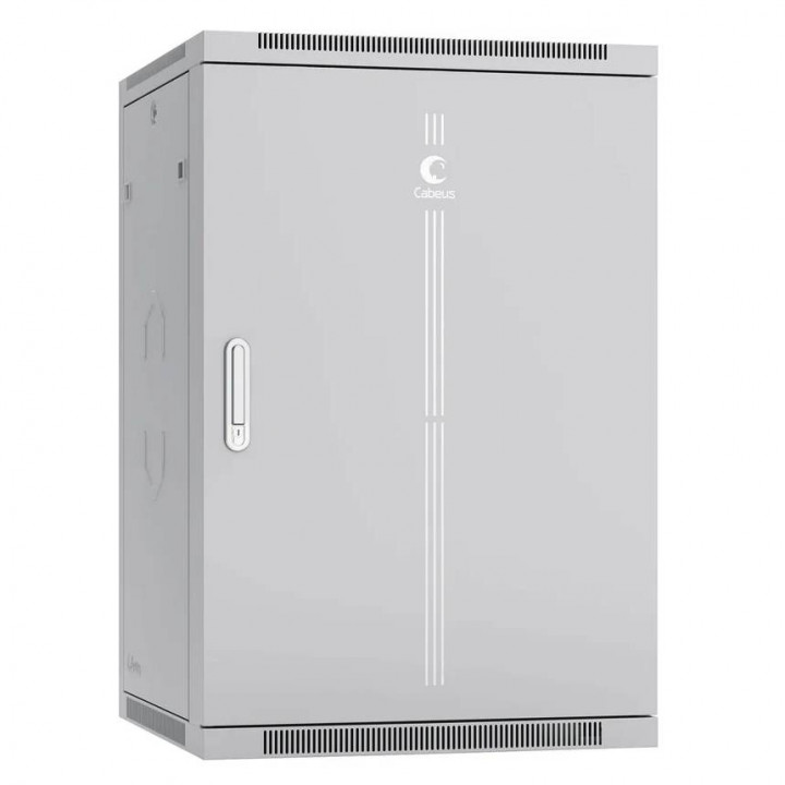 Шкаф телекоммуникационный Cabeus SH-05F-18U60/60m-R (19" настенный 18U 600x600x901мм, дверь металл) Шкаф телекоммуникационный Cabeus SH-05F-18U60/60m-R (19" настенный 18U 600x600x901мм, дверь металл)