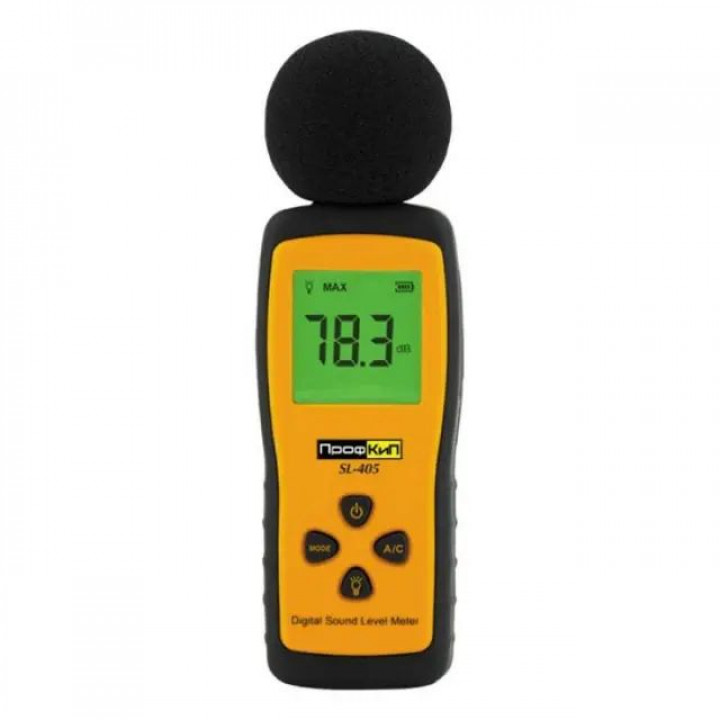 Цифровой шумомер ПрофКиП SL-405 (30-130 дБ, 31.5 Гц-8.5 кГц) Цифровой шумомер ПрофКиП SL-405 (30-130 дБ, 31.5 Гц-8.5 кГц)