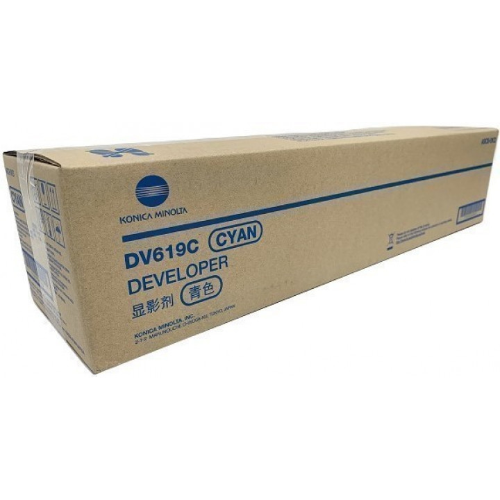Девелопер Konica Minolta A9C80KD (DV-619C Cyan, для bizhub C458/558/658, 600 000 стр.) Девелопер Konica Minolta A9C80KD (DV-619C Cyan, для bizhub C458/558/658, 600 000 стр.)