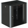 Шкаф коммутационный SYSMATRIX WP 6312.910 (настенный 12U 600x350мм, стеклянная дверь, черный, с боковыми панелями)