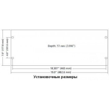 Клавиатура промышленная InduKey TKS-105c-TB50oF80-FP-4HE-PS/2-US/CYR (KS19284)