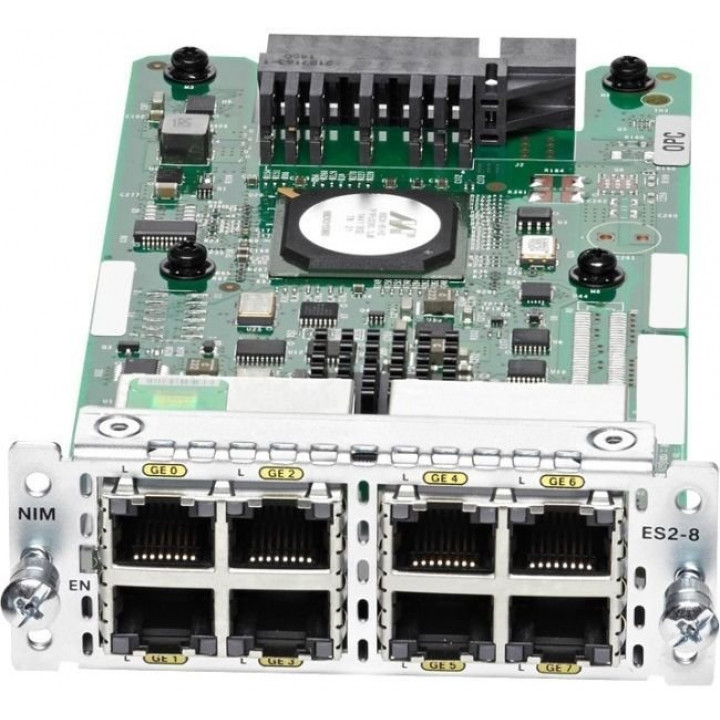 Модуль Cisco NIM-ES2-8 (8 портов Ethernet до 1 Гбит/с, VLAN, QoS) Модуль Cisco NIM-ES2-8 (8 портов Ethernet до 1 Гбит/с, VLAN, QoS)