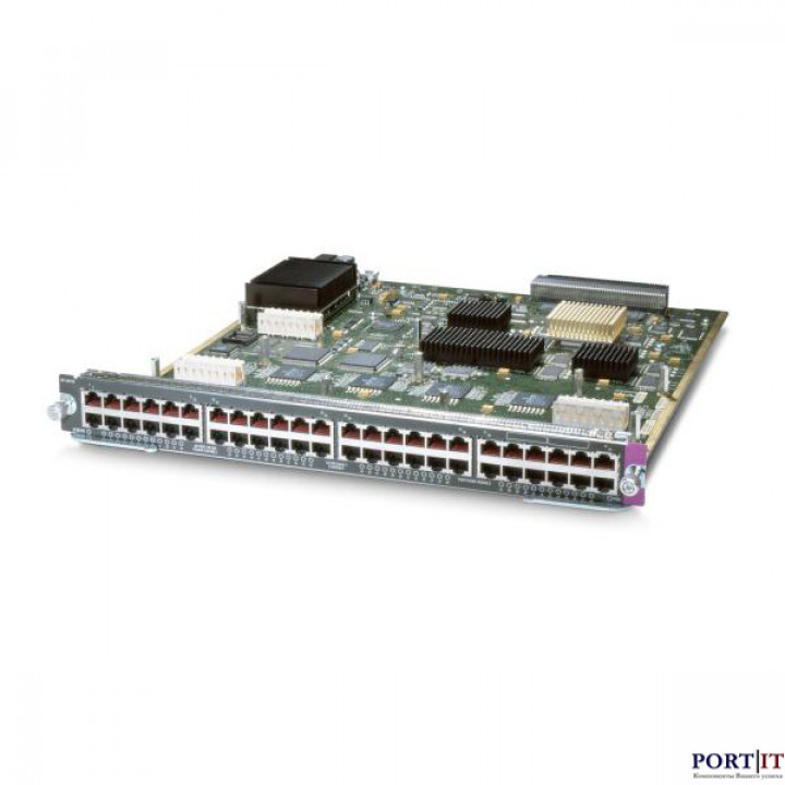 Модуль Cisco WS-X6148E-GE-45AT (48 портов 10/100/1000BaseTX PoE, 2x10GE X2)