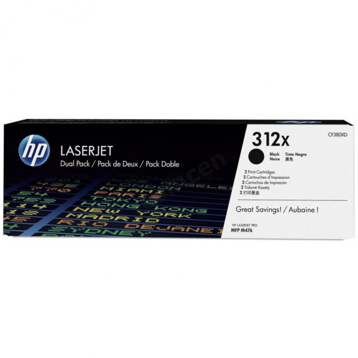 Картридж HP CF380XD Black (для LaserJet Pro MFP M476, 2x4400 стр.) Картридж HP CF380XD Black (для LaserJet Pro MFP M476, 2x4400 стр.)