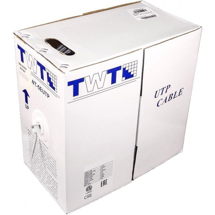 Кабель витая пара TWT TWT-6UTP-LSZH (UTP, Cat.6, LSZH, 305 м, белый)