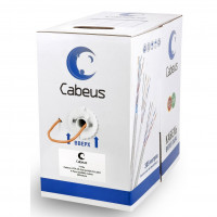 Кабель витая пара Cabeus UTP-4P-Cat.5e-SOLID-LSZH-BL, 305м
