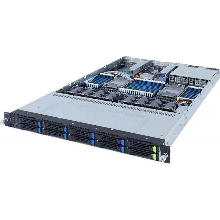 Серверная платформа GIGABYTE 6NR182N20MR-00-101 (1U, 2xLGA 4189, 32xDIMM, 10x2.5" bays, 2x1300W)