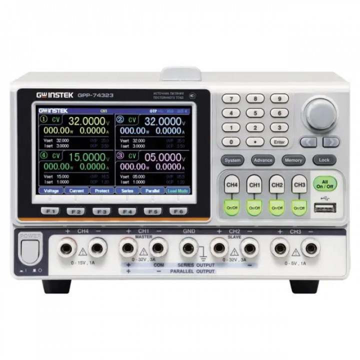 Источник питания GW Instek GPP-74323 (4 канала, программируемый)