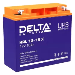 Аккумуляторная батарея AGM 12В 18Ач Delta HRL 12-18 X Аккумуляторная батарея AGM 12В 18Ач Delta HRL 12-18 X