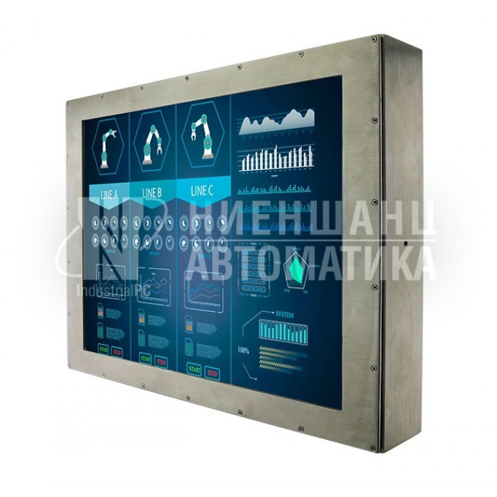 Панельный компьютер Winmate R19IB3S-67M1ST/PAT (19", Intel Celeron N2930, 4ГБ RAM, 128ГБ SSD, IP67, разъёмы M12, нерж. сталь)