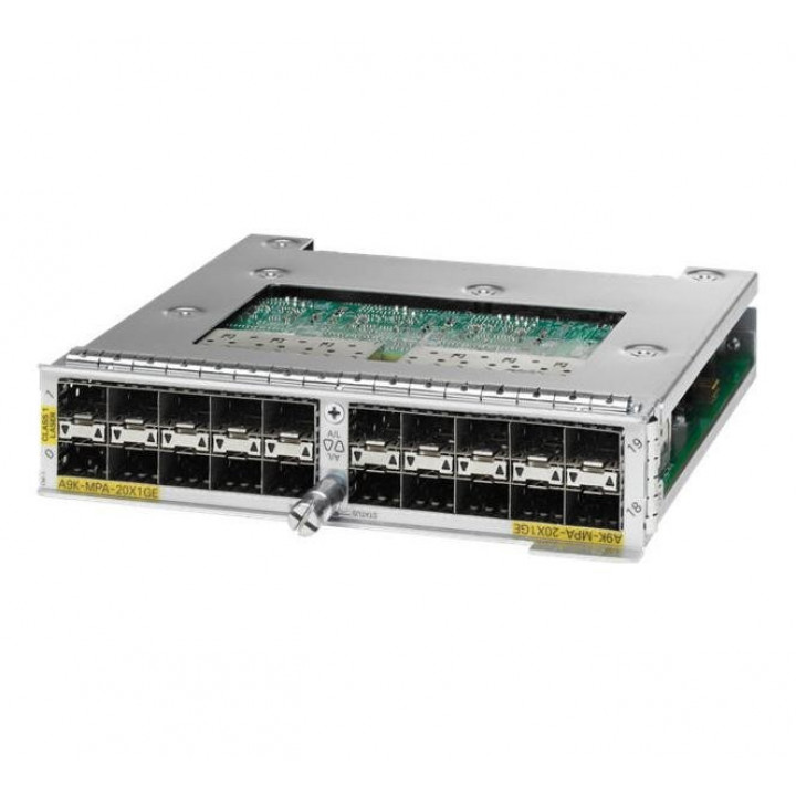 Модуль Cisco A9K-MPA-20X1GE (20-port 1GE Modular Port Adapter) Модуль Cisco A9K-MPA-20X1GE (20-port 1GE Modular Port Adapter)