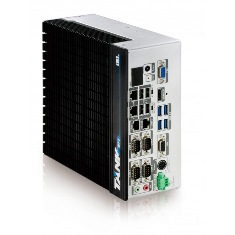 Многослотовый встраиваемый компьютер IEI TANK-871-Q170i-i5/4G (Intel Core i5-6500TE, 4 Гб DDR4, безвентиляторный, 2xLAN)