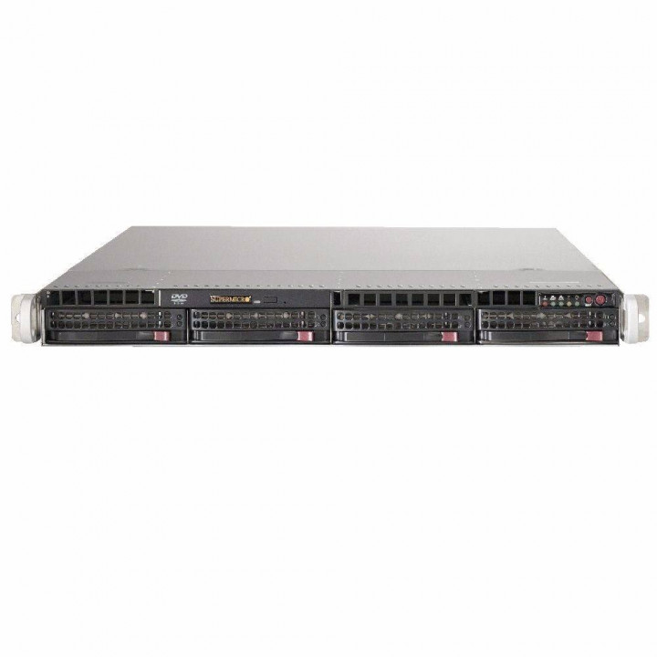 Серверная платформа Supermicro SYS-6017R-72RFTP (1U, Dual LGA2011, 4x3.5" HotSwap, 750W)