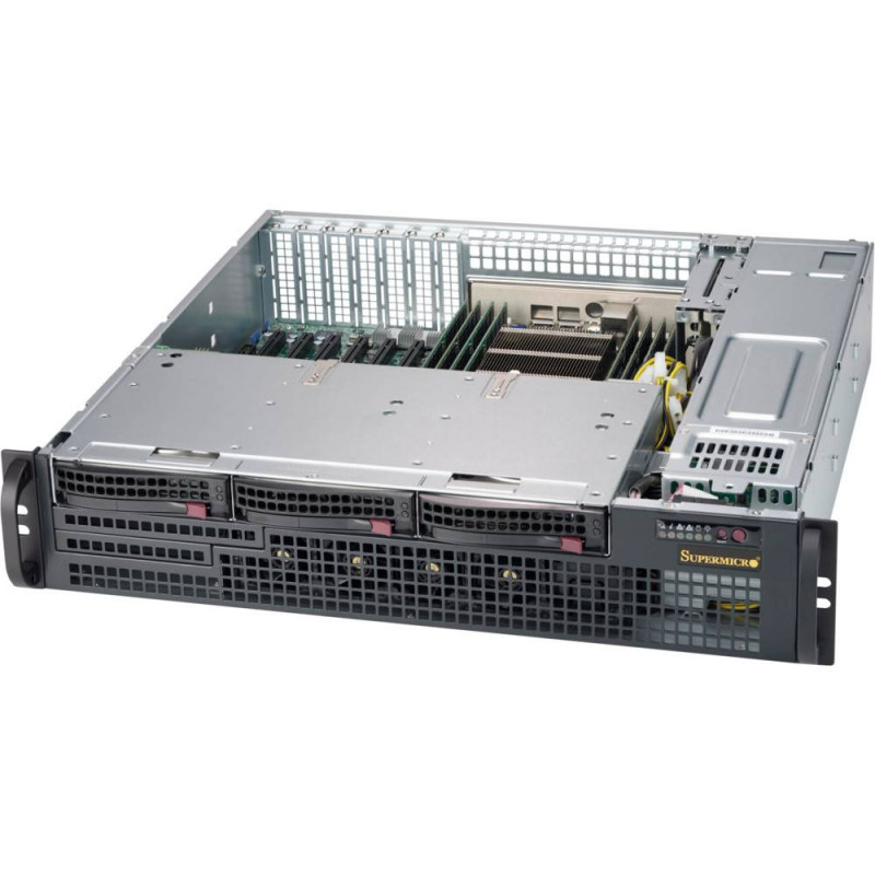 Серверный корпус Supermicro CSE-825MBTQC-R802LPB (2U)