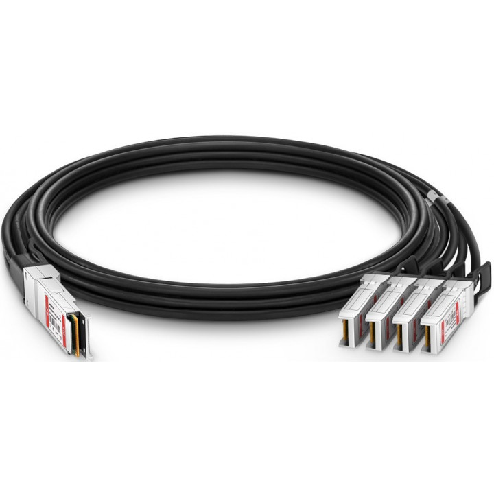 Кабель QSFP28 FS Q-4S28PC02 (100G to 4x25G, Breakout, 2m) Кабель QSFP28 FS Q-4S28PC02 (100G to 4x25G, Breakout, 2m)