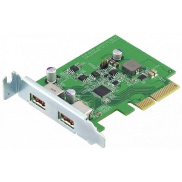 Сетевая карта QNAP QXP-10G2U3A (USB Dual Port Adapter, 2x10Gb/s USB 3.2 Gen 2, PCIe Gen3 x2)