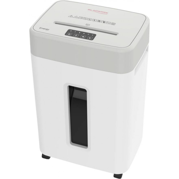 Уничтожитель бумаги GladWork Energy P-35CD (секр. P-4, 30 листов, 35 л, скрепки, скобы, карты, CD)
